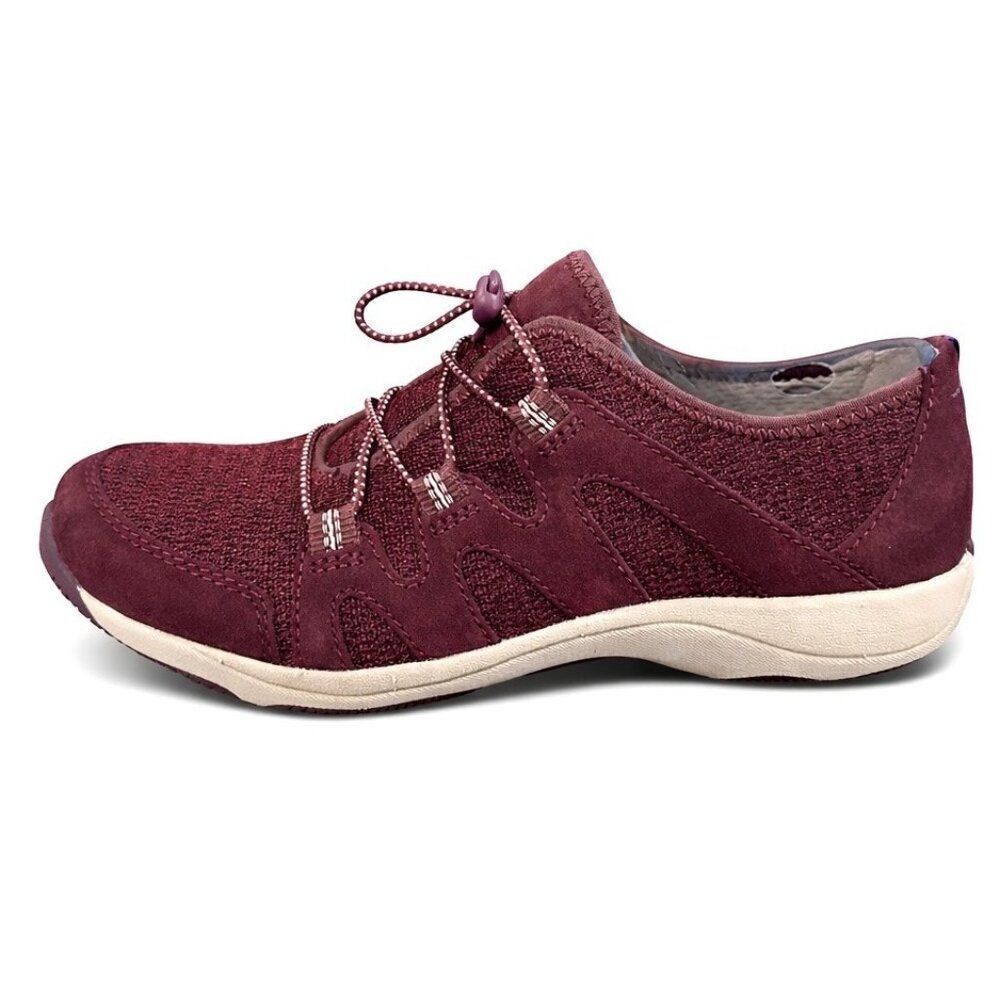 DANSKO Womens Holland Supportive Leather Burgundy Wine Suede Sneaker EU 36